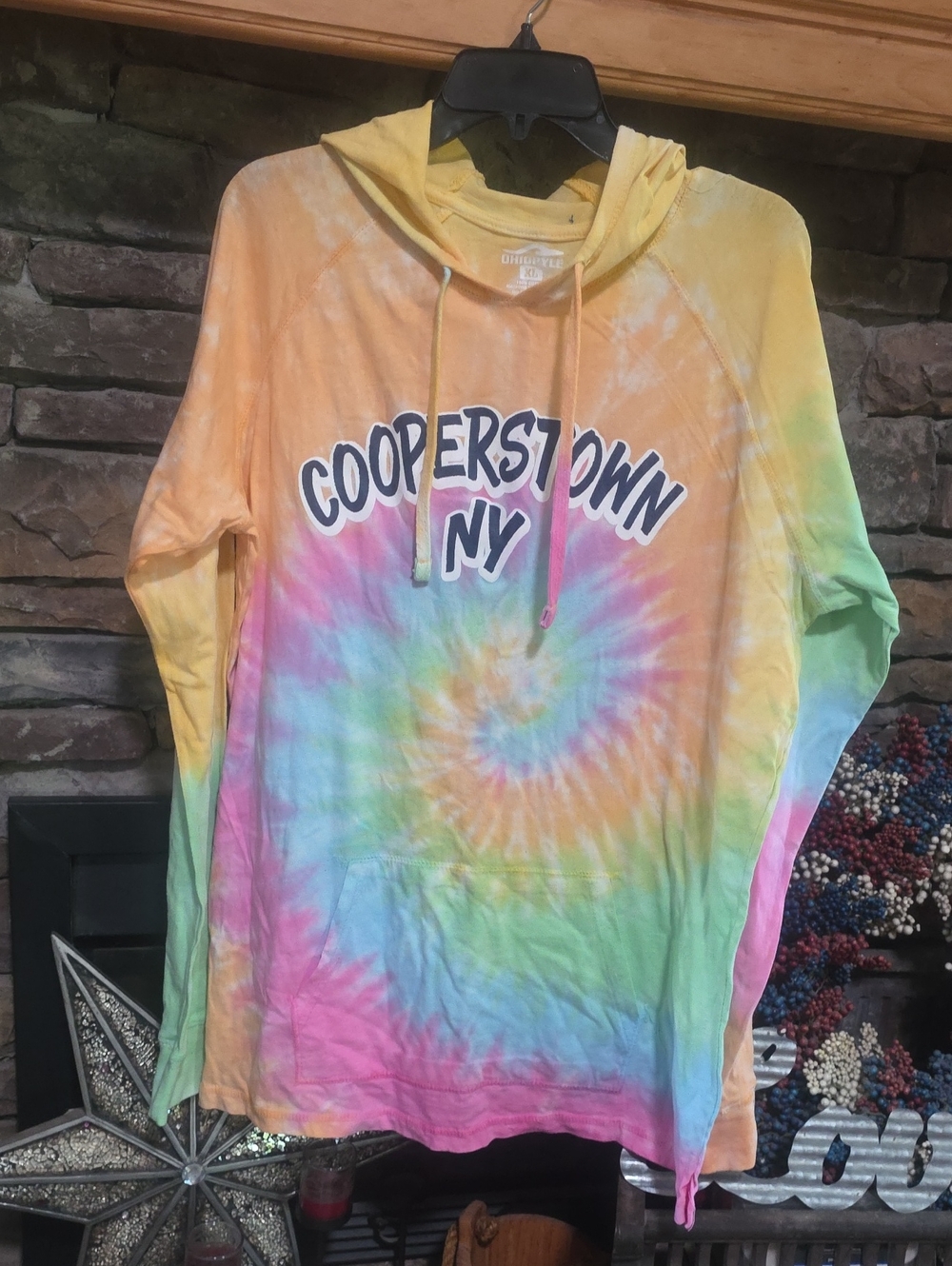 2 LEFT 💫Cooperstown N.Y. Tie-dye Long Sleeve Hoodie Size XL